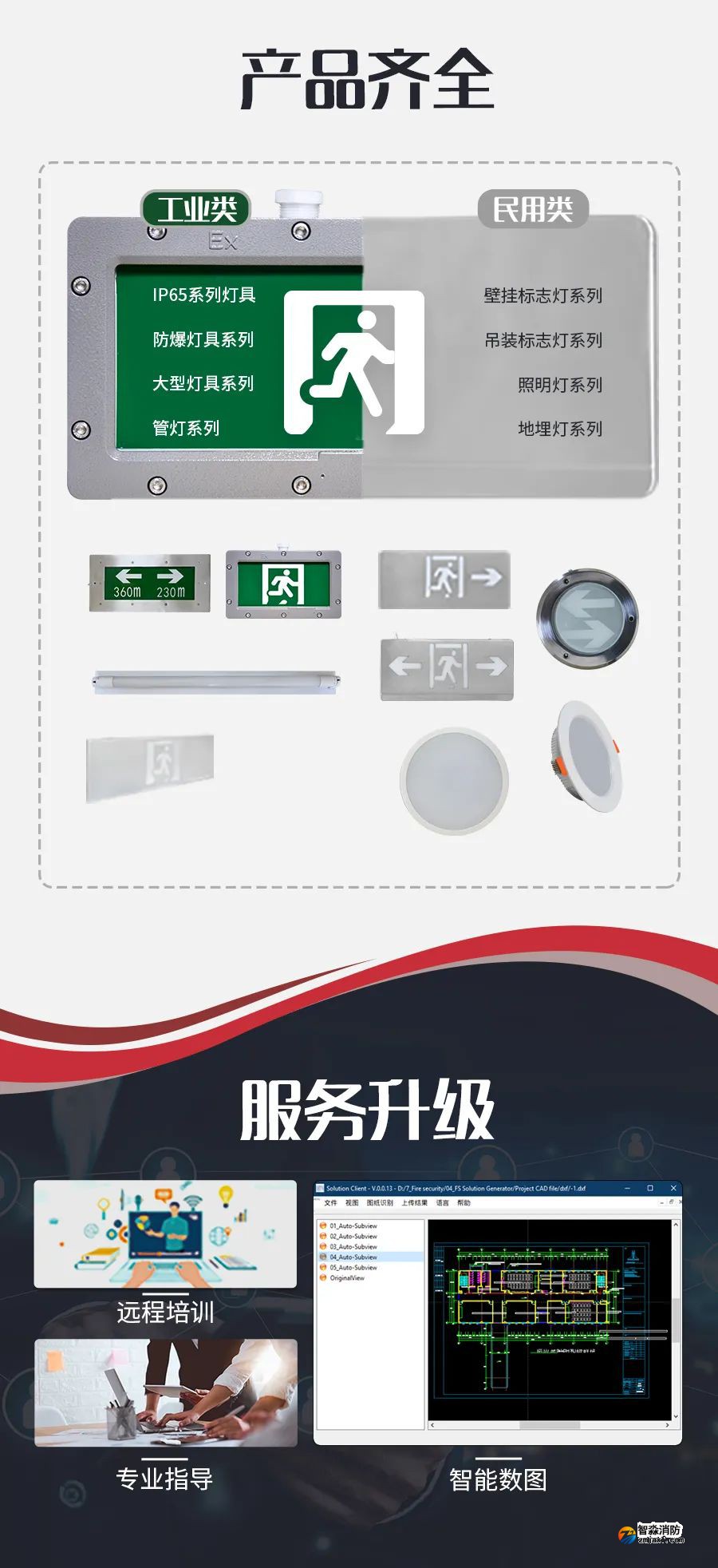 海湾VN系列消防应急照明和疏散指示系统